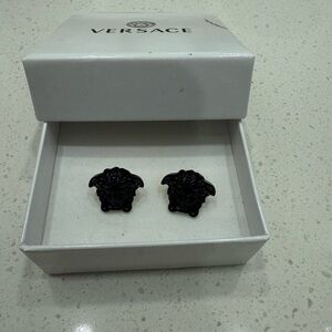 Versace Black Medusa earrings